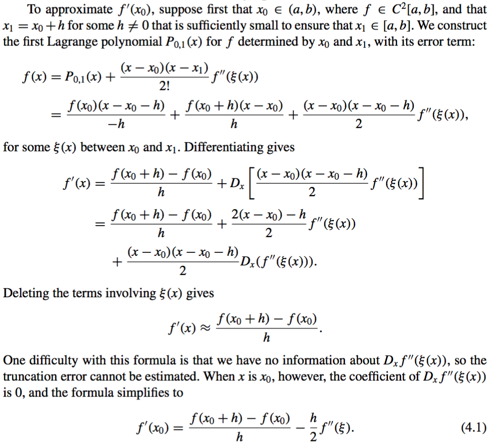 derivative formula